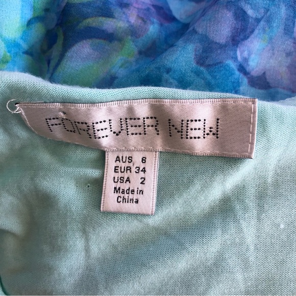 🌿 FOREVER NEW 🌿 high low midi dress size 6 adjustable straps - Picture 6 of 7